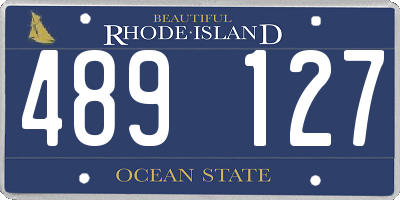 RI license plate 489127