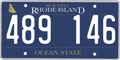 RI license plate 489146