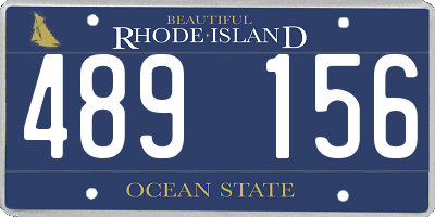RI license plate 489156