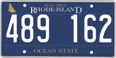 RI license plate 489162