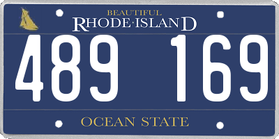 RI license plate 489169