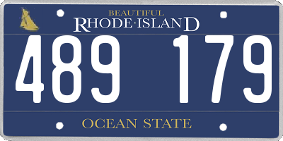RI license plate 489179