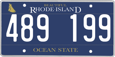 RI license plate 489199