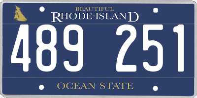 RI license plate 489251