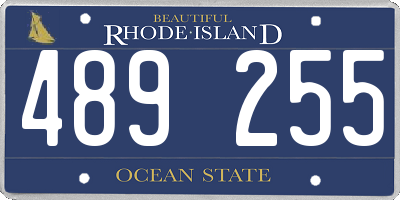 RI license plate 489255