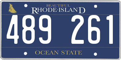 RI license plate 489261