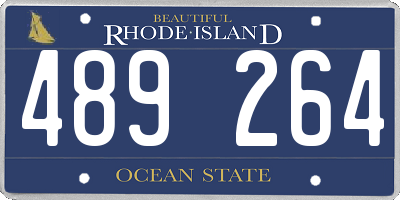 RI license plate 489264