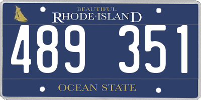 RI license plate 489351