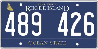 RI license plate 489426