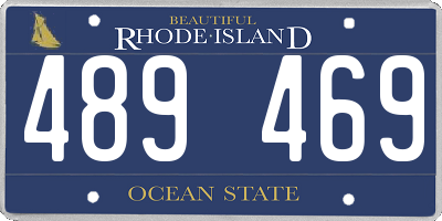 RI license plate 489469
