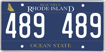 RI license plate 489489