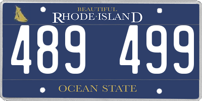 RI license plate 489499