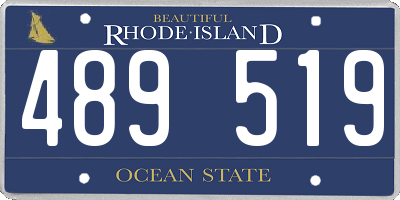 RI license plate 489519