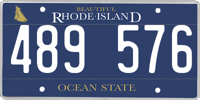 RI license plate 489576