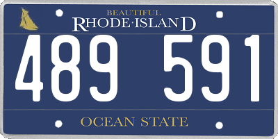 RI license plate 489591