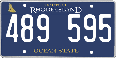 RI license plate 489595