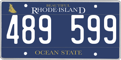 RI license plate 489599