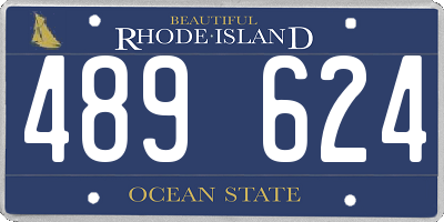 RI license plate 489624