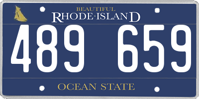 RI license plate 489659