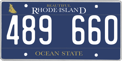 RI license plate 489660