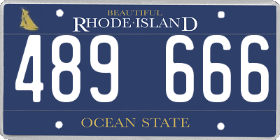 RI license plate 489666