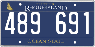 RI license plate 489691