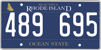 RI license plate 489695