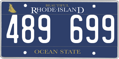RI license plate 489699