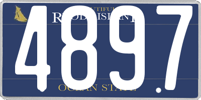 RI license plate 4897