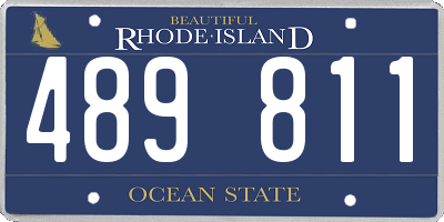 RI license plate 489811