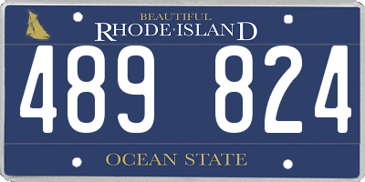 RI license plate 489824