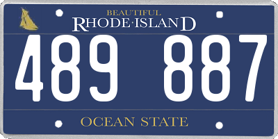 RI license plate 489887