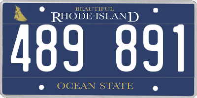 RI license plate 489891