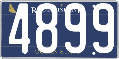 RI license plate 4899