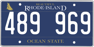 RI license plate 489969