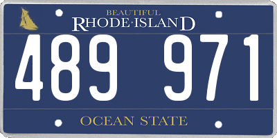 RI license plate 489971