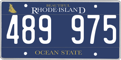 RI license plate 489975