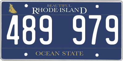 RI license plate 489979