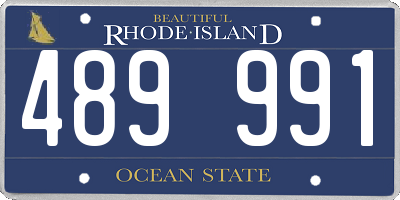 RI license plate 489991