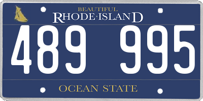 RI license plate 489995