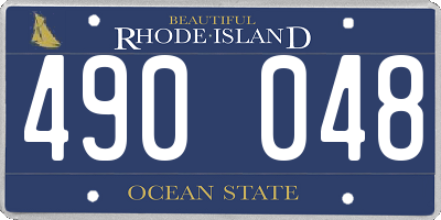RI license plate 490048