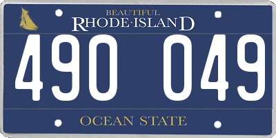 RI license plate 490049