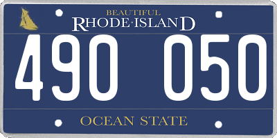 RI license plate 490050