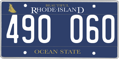 RI license plate 490060
