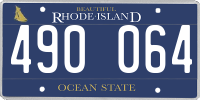 RI license plate 490064