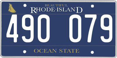 RI license plate 490079