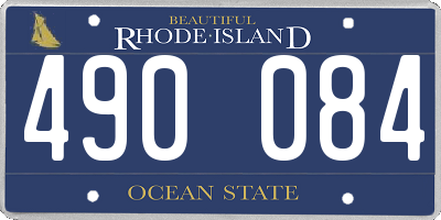 RI license plate 490084