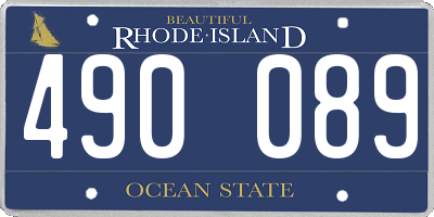 RI license plate 490089
