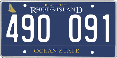 RI license plate 490091