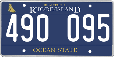 RI license plate 490095